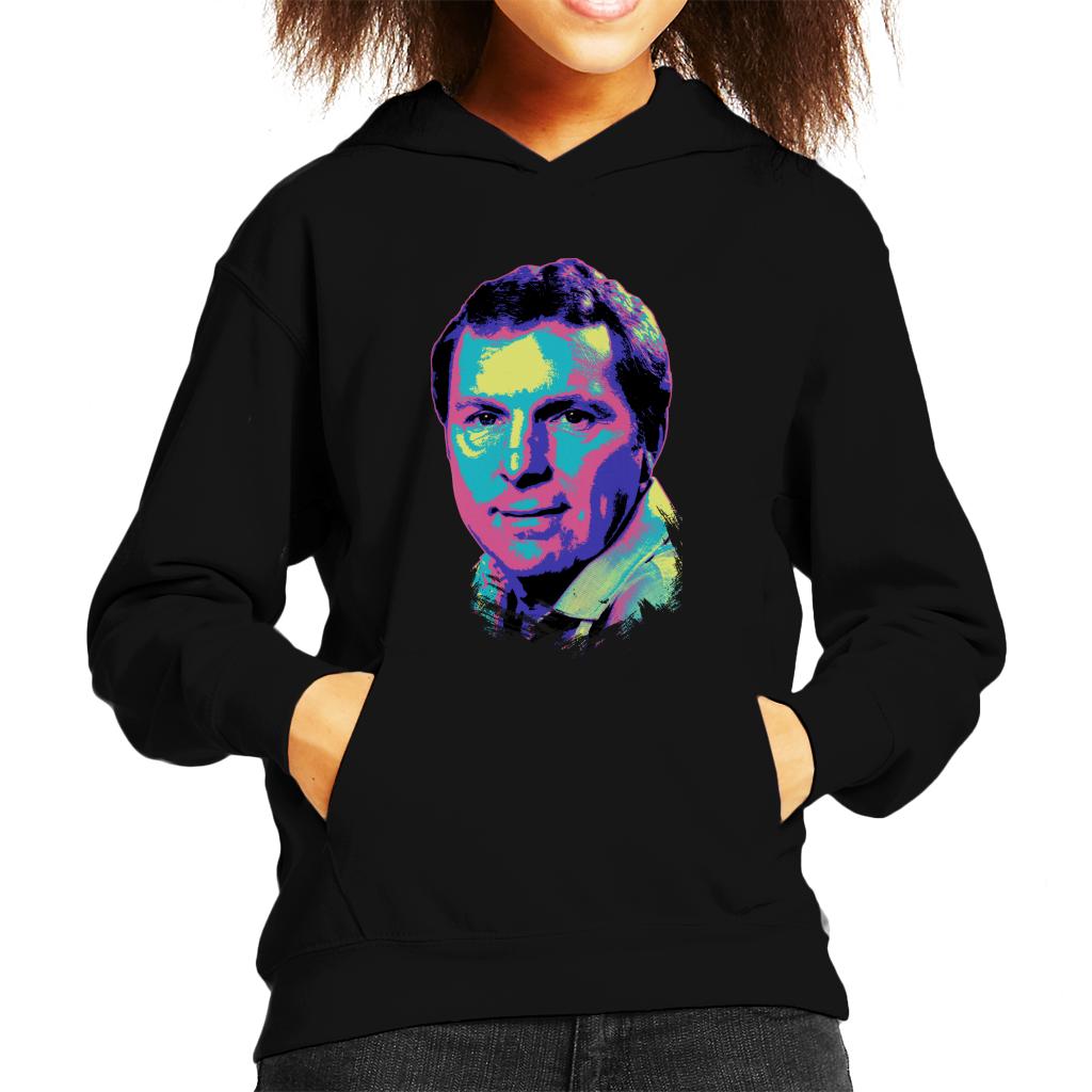 TV Times Bobby Moore Ex Footballer Pop Art Stylised Kids Hooded Sweatshirt-ALL + EVERY