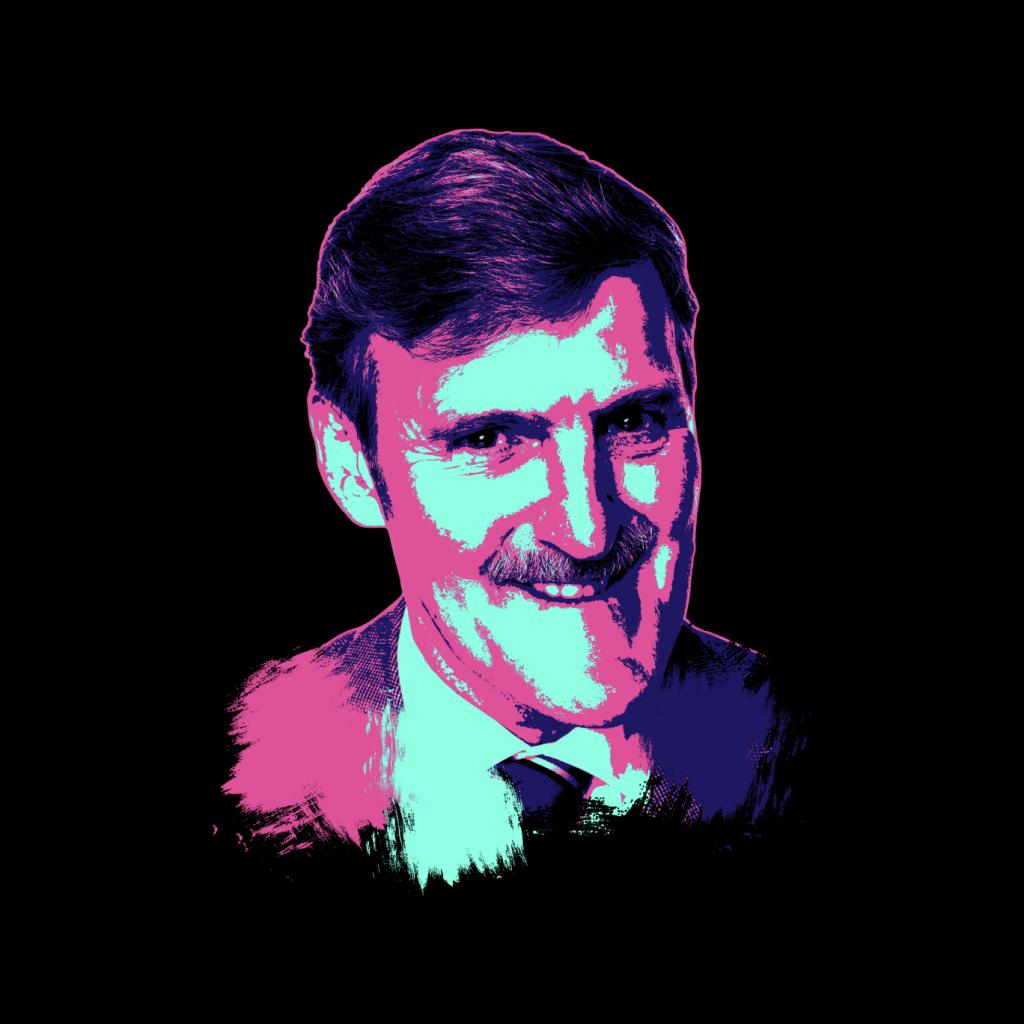 TV Times Jimmy Hill Sports Presenter Pop Art Stylised Women's T-Shirt-ALL + EVERY