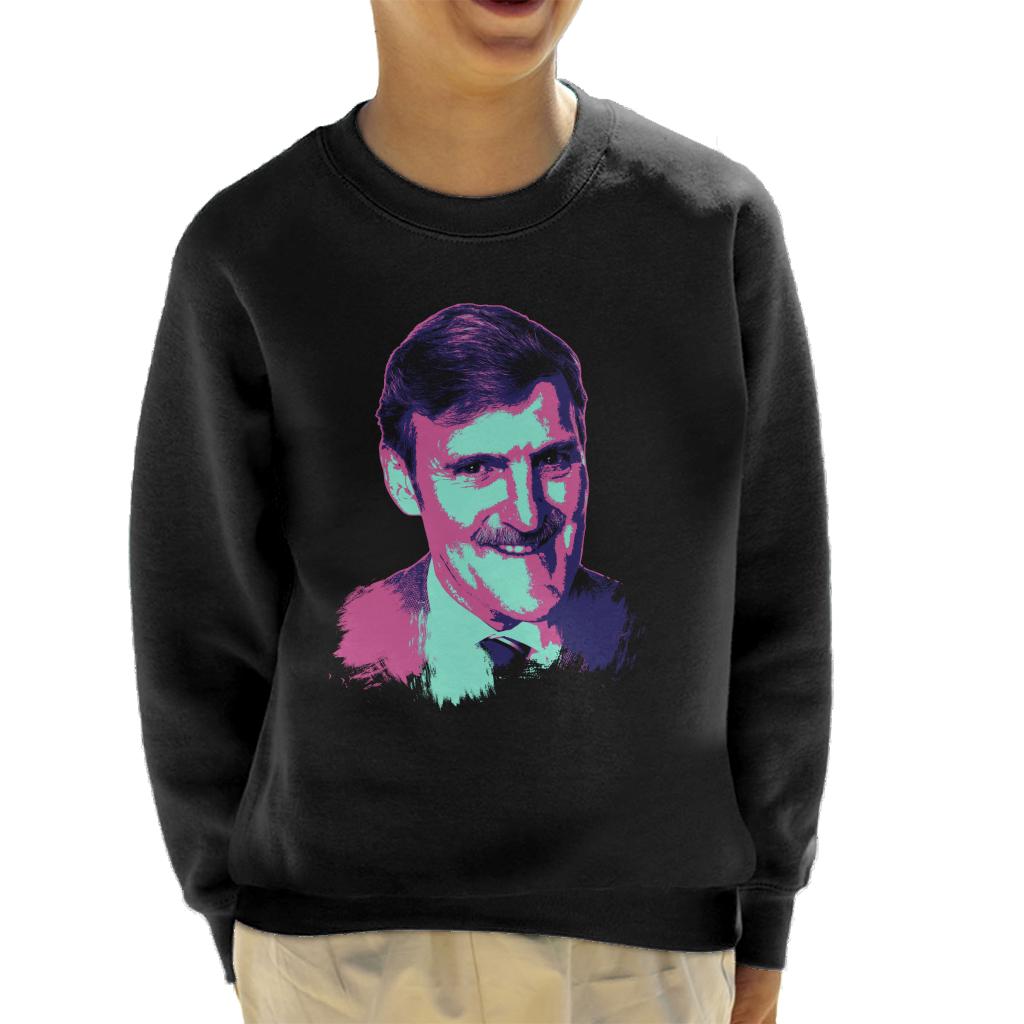 TV Times Jimmy Hill Sports Presenter Pop Art Stylised Kids Sweatshirt-ALL + EVERY