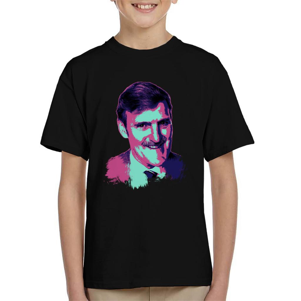 TV Times Jimmy Hill Sports Presenter Pop Art Stylised Kids T-Shirt-ALL + EVERY