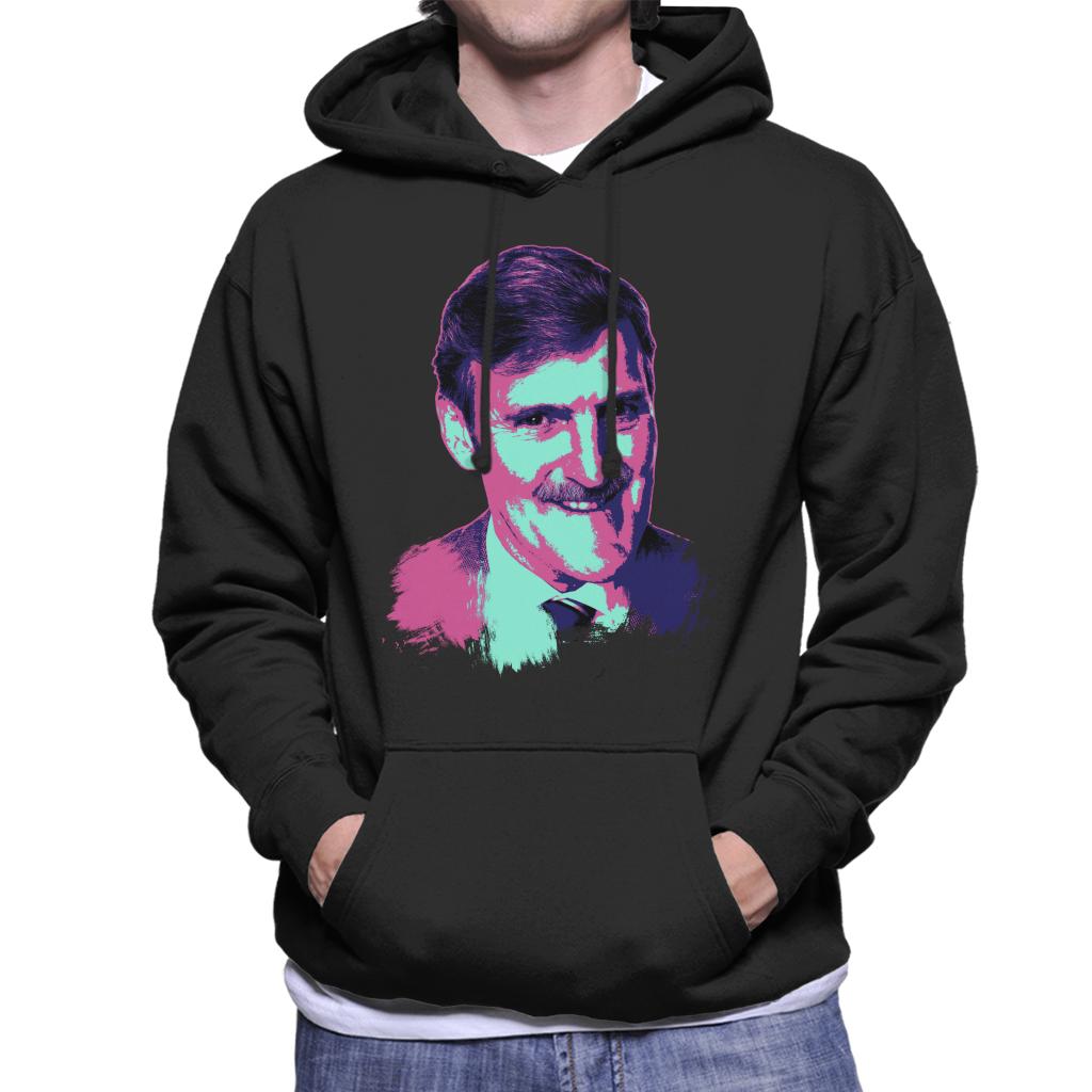 TV Times Jimmy Hill Sports Presenter Pop Art Stylised Men's Hooded Sweatshirt-ALL + EVERY