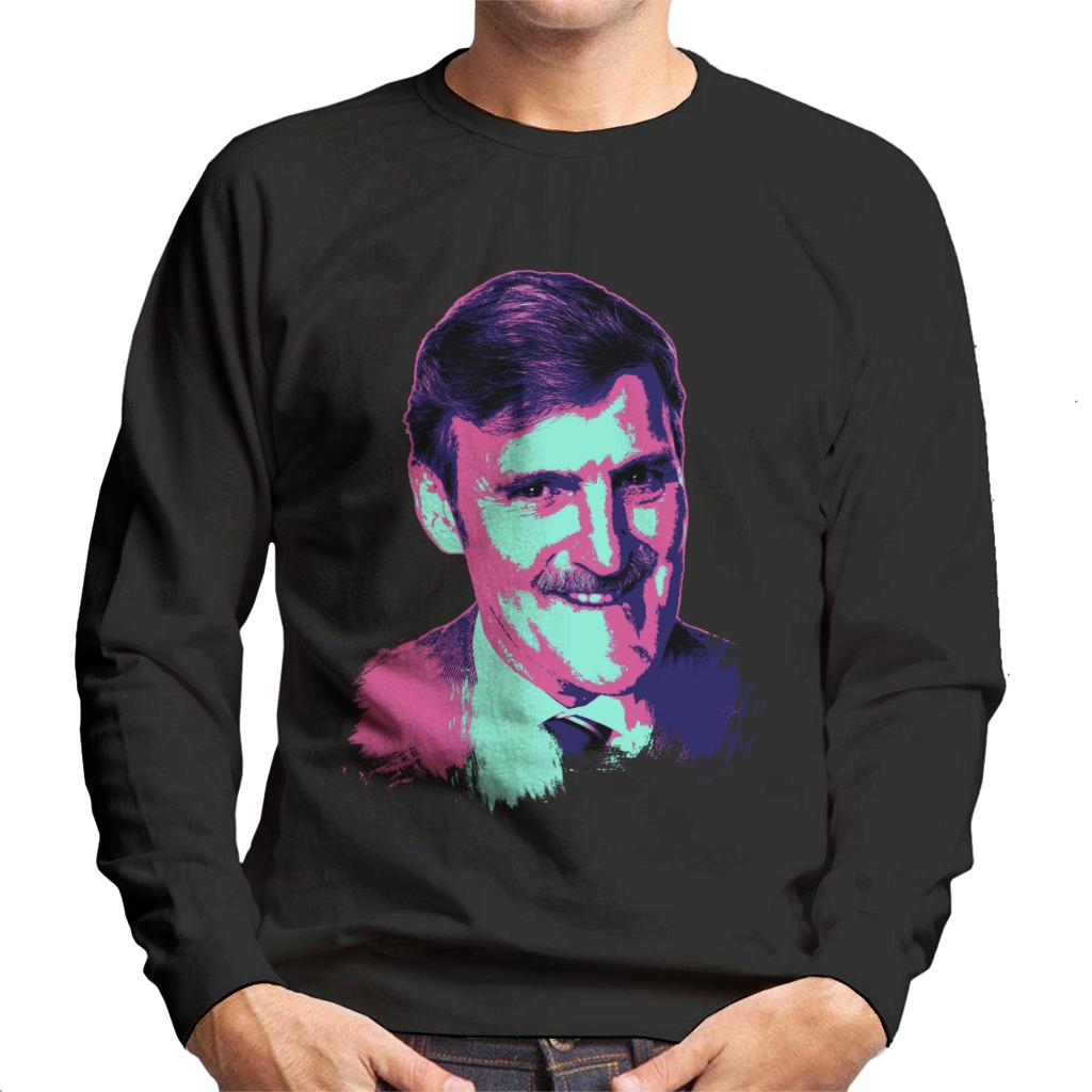 TV Times Jimmy Hill Sports Presenter Pop Art Stylised Men's Sweatshirt-ALL + EVERY