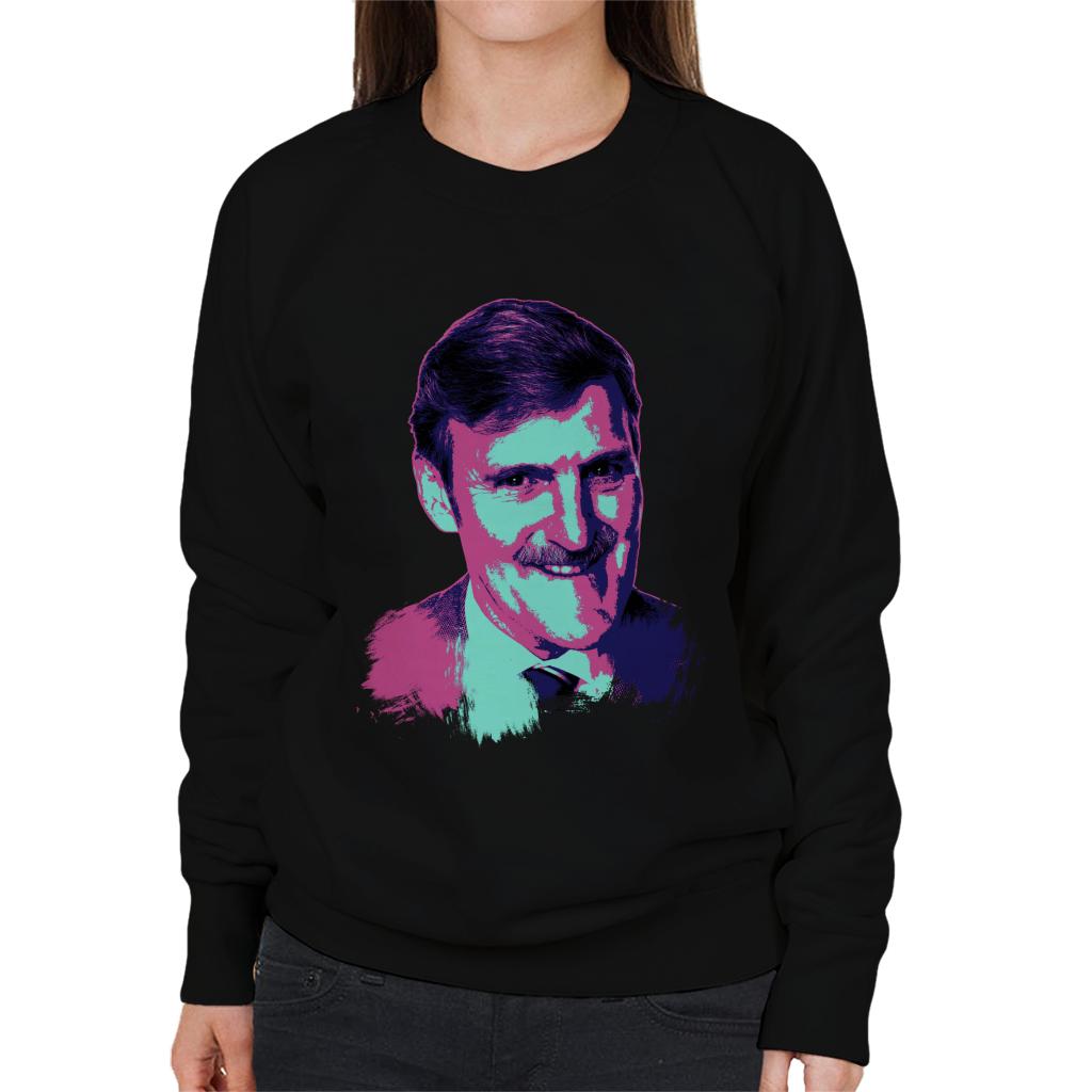 TV Times Jimmy Hill Sports Presenter Pop Art Stylised Women's Sweatshirt-ALL + EVERY