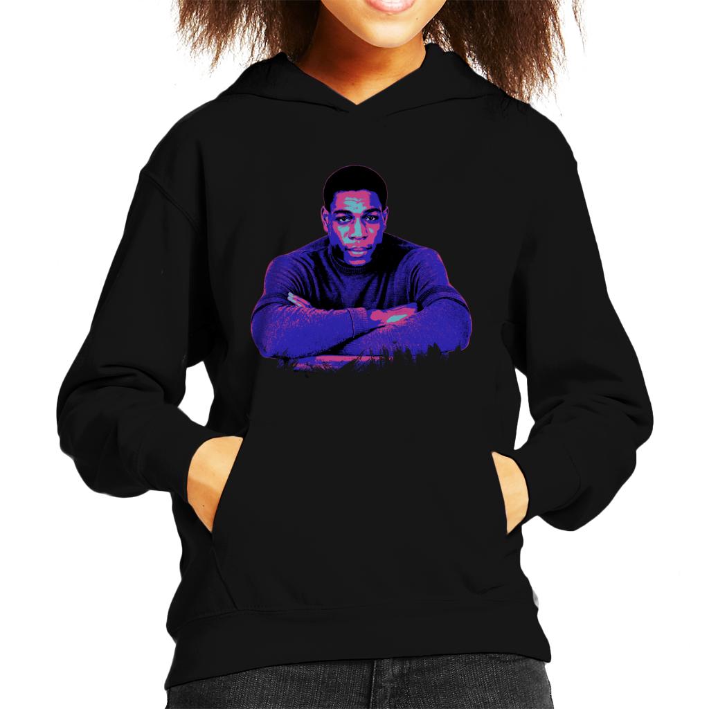 TV Times Frank Bruno 1985 Pop Art Stylised Kids Hooded Sweatshirt-ALL + EVERY