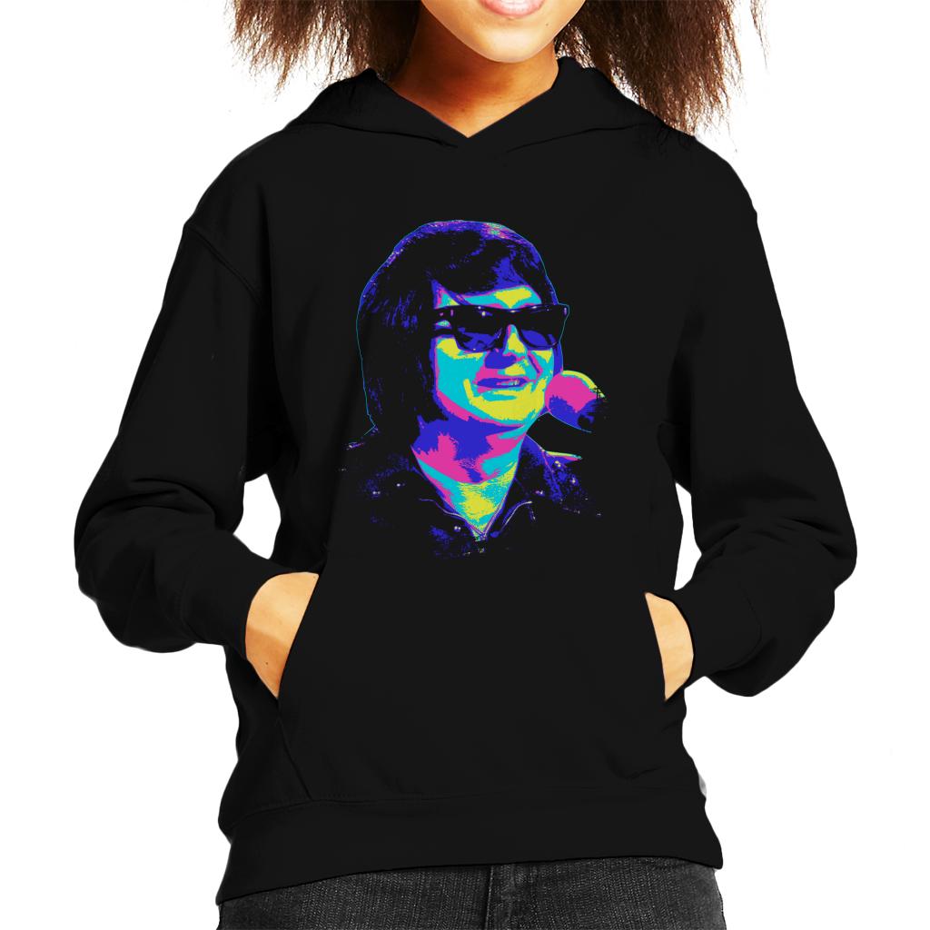 TV Times Roy Orbison Sunglasses Pop Art Stylised Kids Hooded Sweatshirt-ALL + EVERY