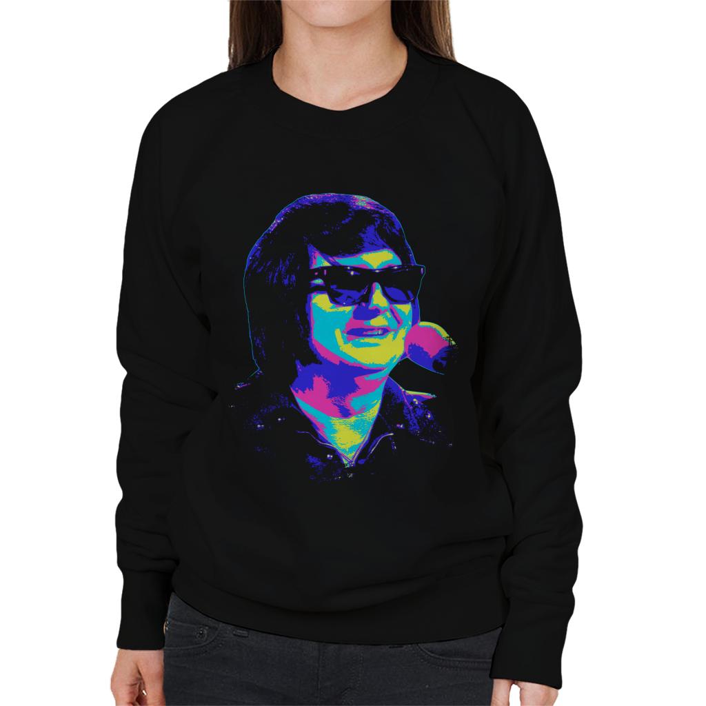 TV Times Roy Orbison Sunglasses Pop Art Stylised Women's Sweatshirt-ALL + EVERY