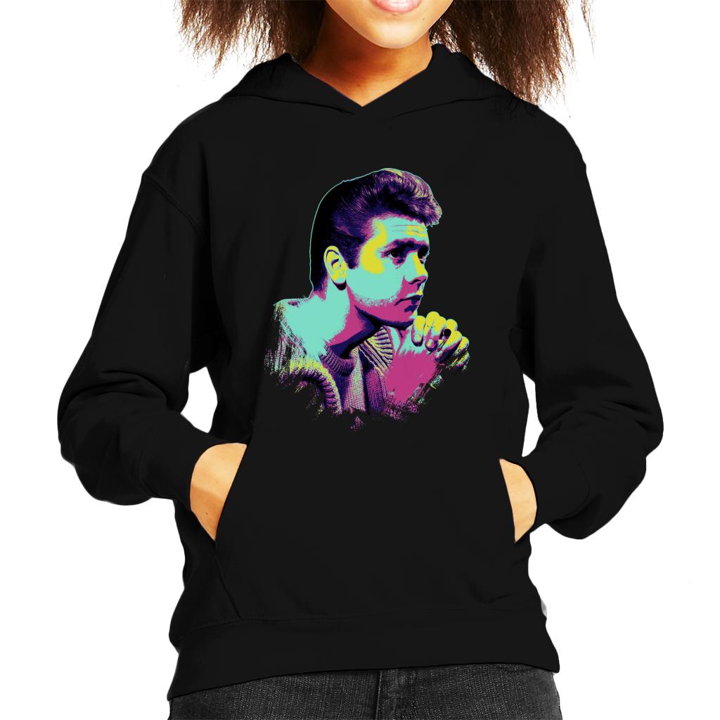 TV Times Singer Cliff Richard Pop Art Stylised Kids Hooded Sweatshirt-ALL + EVERY