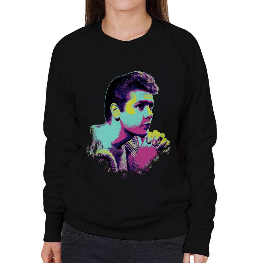 TV Times Singer Cliff Richard Pop Art Stylised Women's Sweatshirt-ALL + EVERY