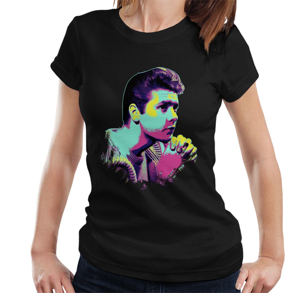 TV Times Singer Cliff Richard Pop Art Stylised Women's T-Shirt-ALL + EVERY