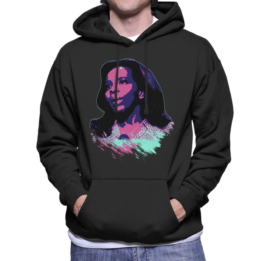 TV Times Soul Singer Gladys Knight 1971 Pop Art Stylised Men's Hooded Sweatshirt-ALL + EVERY