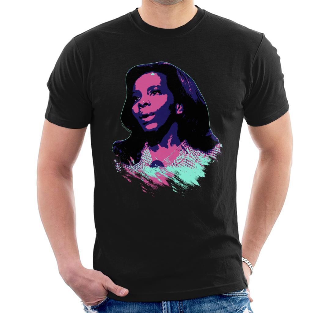 TV Times Soul Singer Gladys Knight 1971 Pop Art Stylised Men's T-Shirt-ALL + EVERY