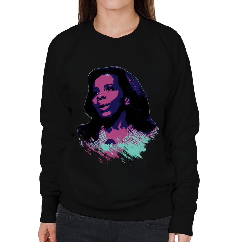 TV Times Soul Singer Gladys Knight 1971 Pop Art Stylised Women's Sweatshirt-ALL + EVERY