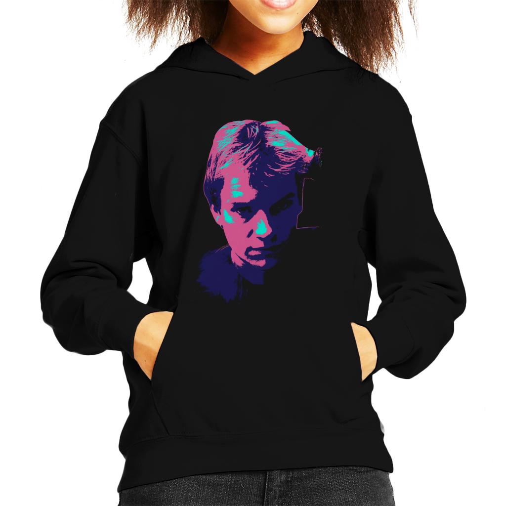 TV Times Portrait Of Musician Sting Pop Art Stylised Kids Hooded Sweatshirt-ALL + EVERY