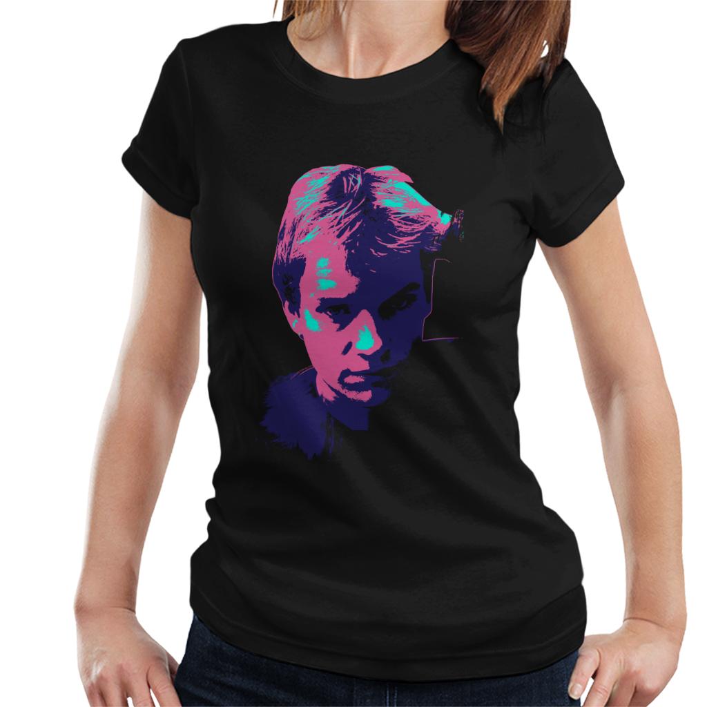 TV Times Portrait Of Musician Sting Pop Art Stylised Women's T-Shirt-ALL + EVERY