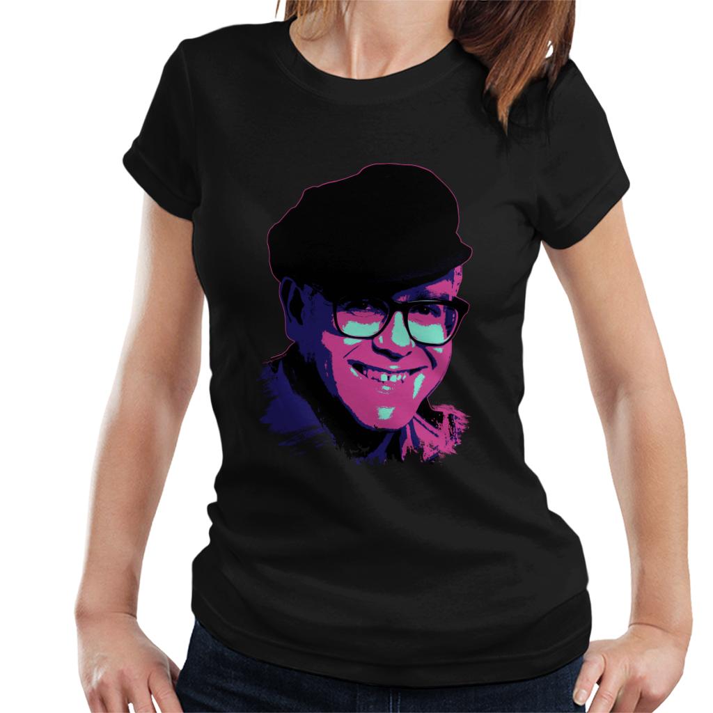 TV Times Pop Singer Elton John 1989 Pop Art Stylised Women's T-Shirt-ALL + EVERY