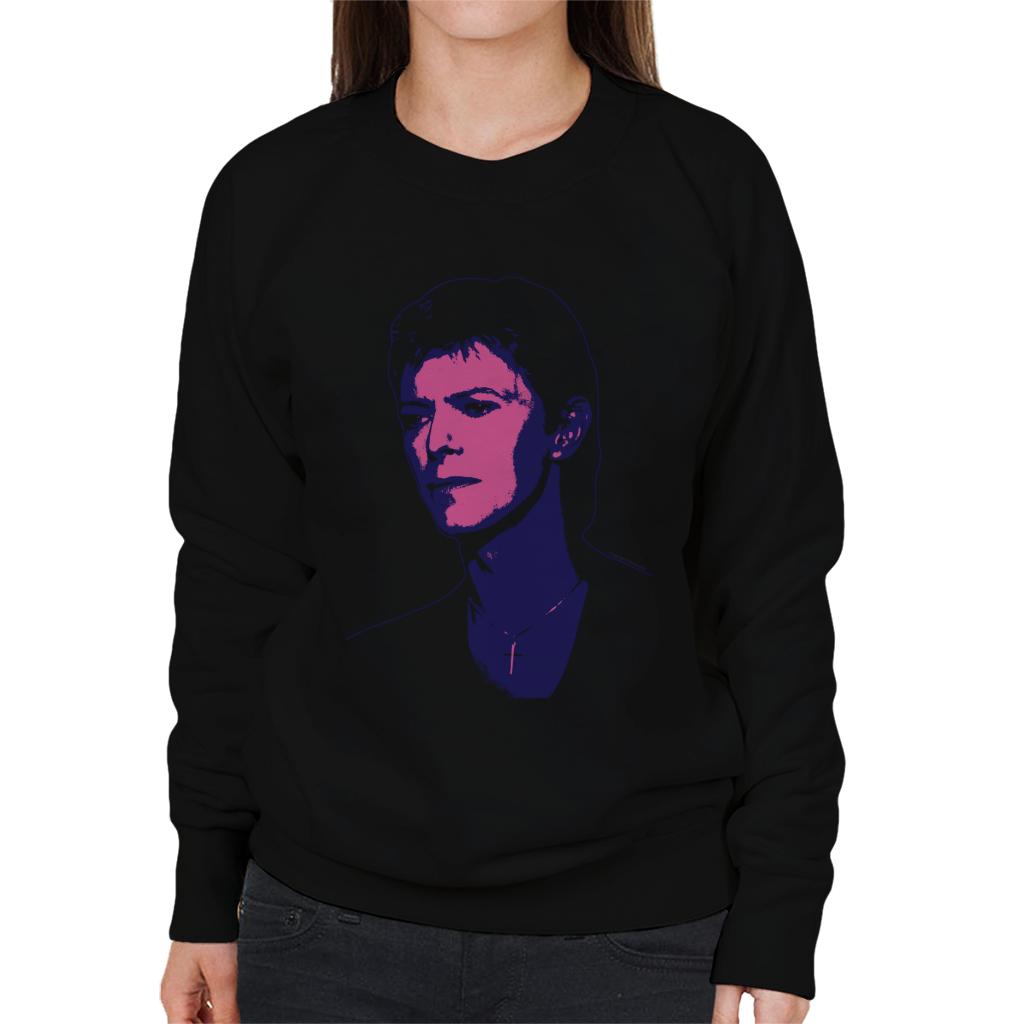 TV Times Pop Star David Bowie 1977 Pop Art Stylised Women's Sweatshirt-ALL + EVERY