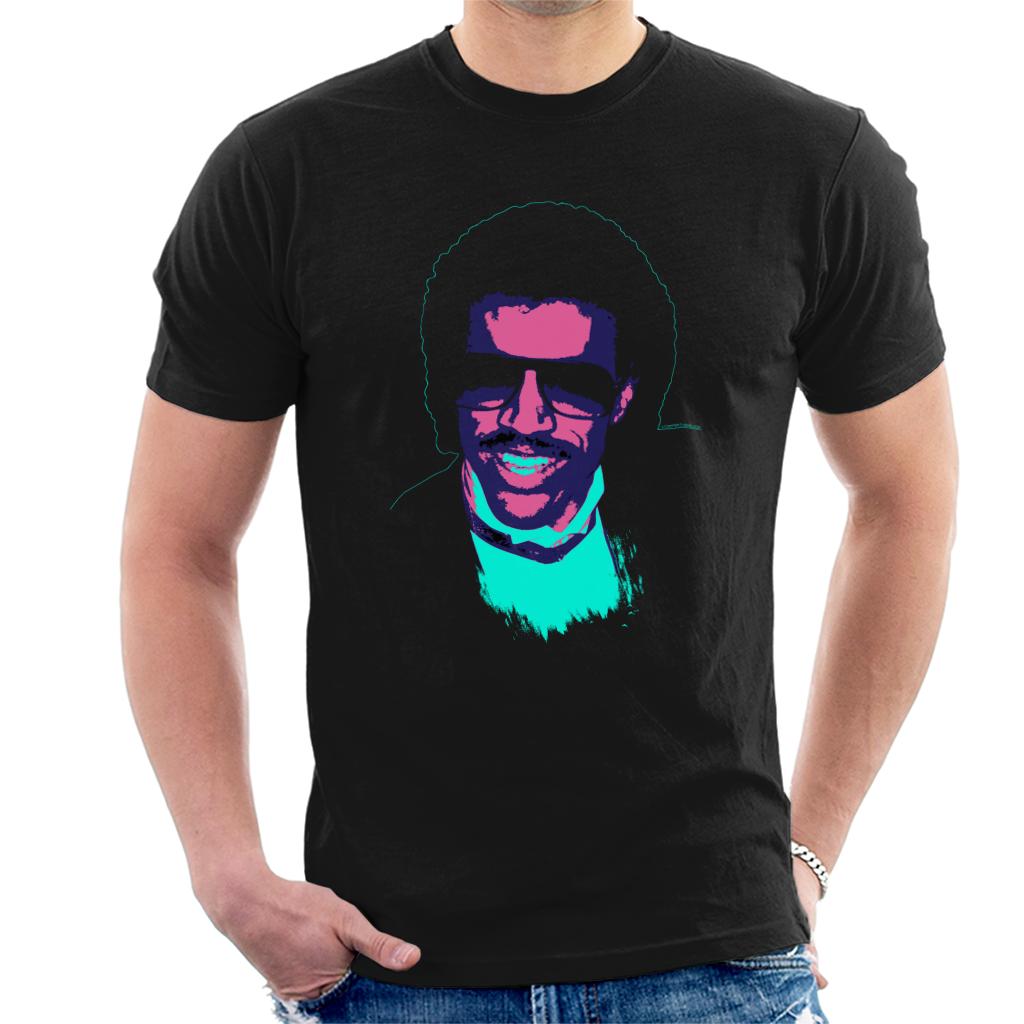 TV Times Pop Singer Lionel Richie 1985 Pop Art Stylised Men's T-Shirt-ALL + EVERY