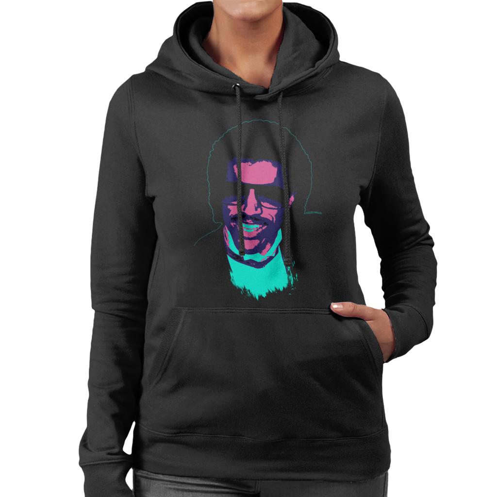 TV Times Pop Singer Lionel Richie 1985 Pop Art Stylised Women's Hooded Sweatshirt-ALL + EVERY