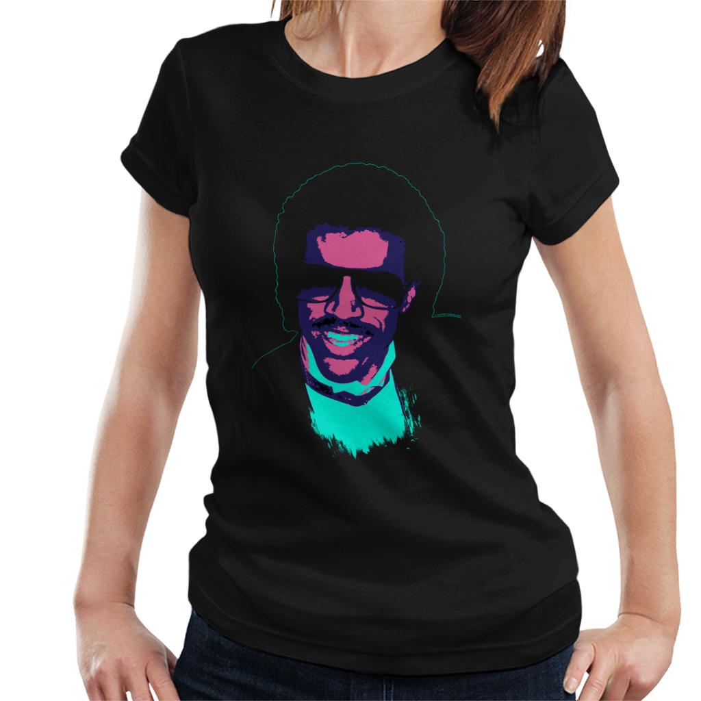 TV Times Pop Singer Lionel Richie 1985 Pop Art Stylised Women's T-Shirt-ALL + EVERY