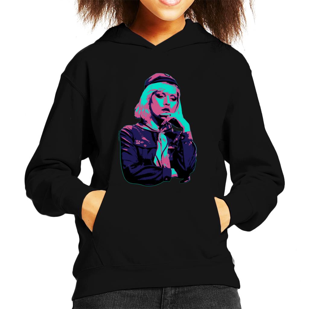 TV Times Debbie Harry Blondie In A Girl Guide Uniform Pop Art Stylised Kids Hooded Sweatshirt-ALL + EVERY