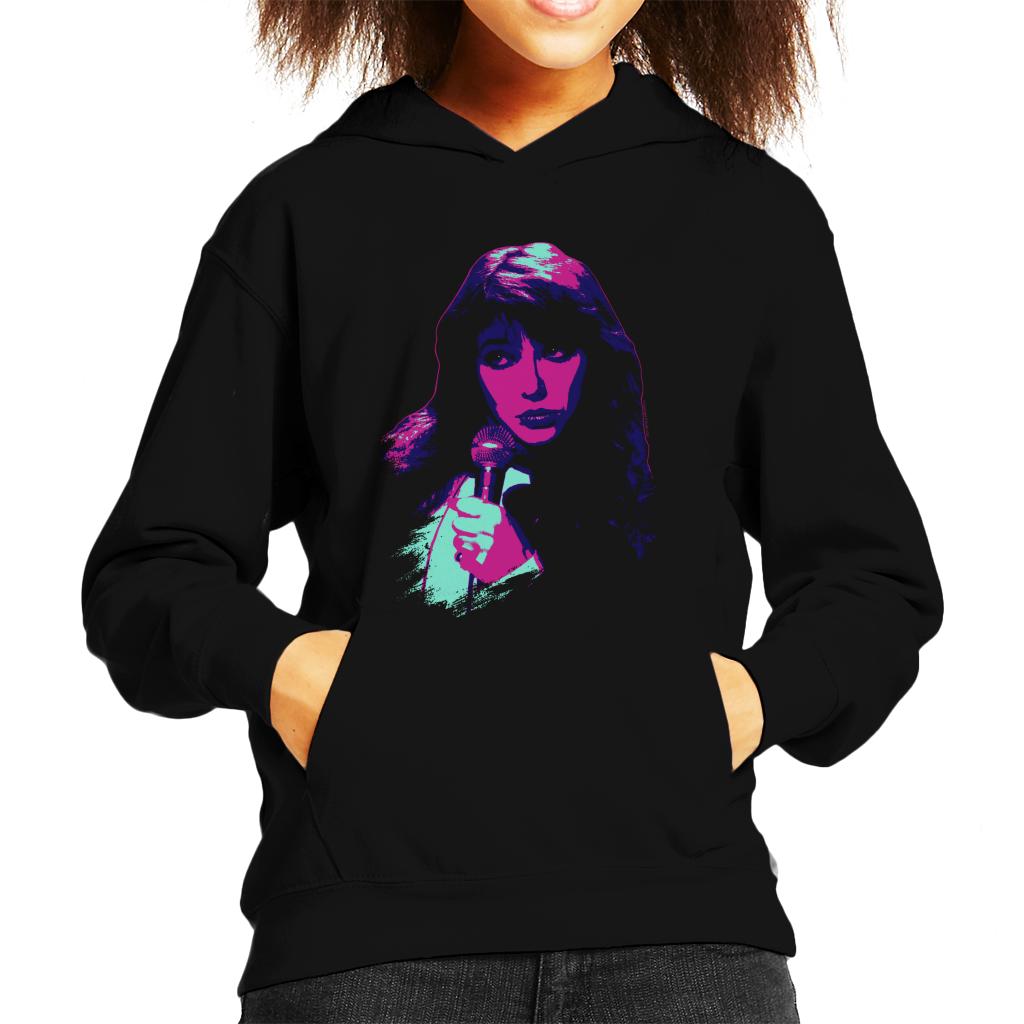 TV Times Kate Bush Performing 1978 Pop Art Stylised Kids Hooded Sweatshirt-ALL + EVERY