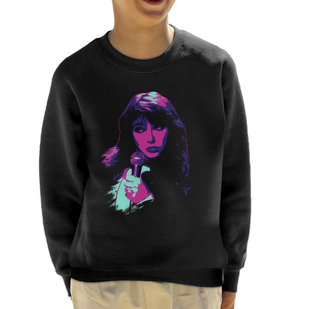 TV Times Kate Bush Performing 1978 Pop Art Stylised Kids Sweatshirt-ALL + EVERY