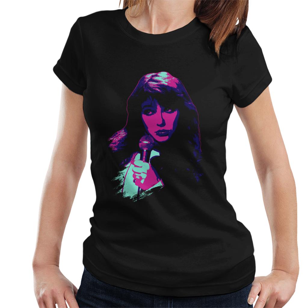 TV Times Kate Bush Performing 1978 Pop Art Stylised Women's T-Shirt-ALL + EVERY