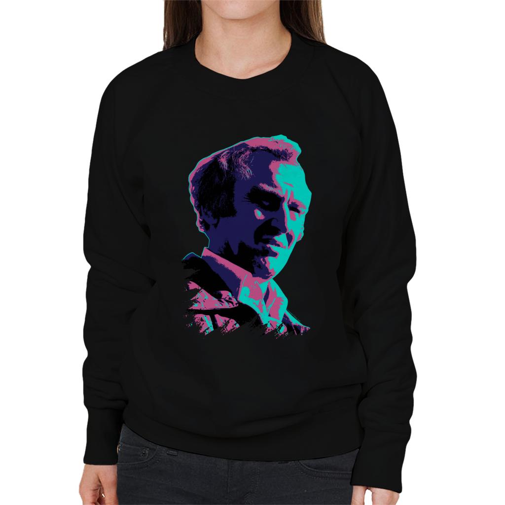 TV Times John Thaw The Sweeney 1976 Pop Art Stylised Women's Sweatshirt-ALL + EVERY