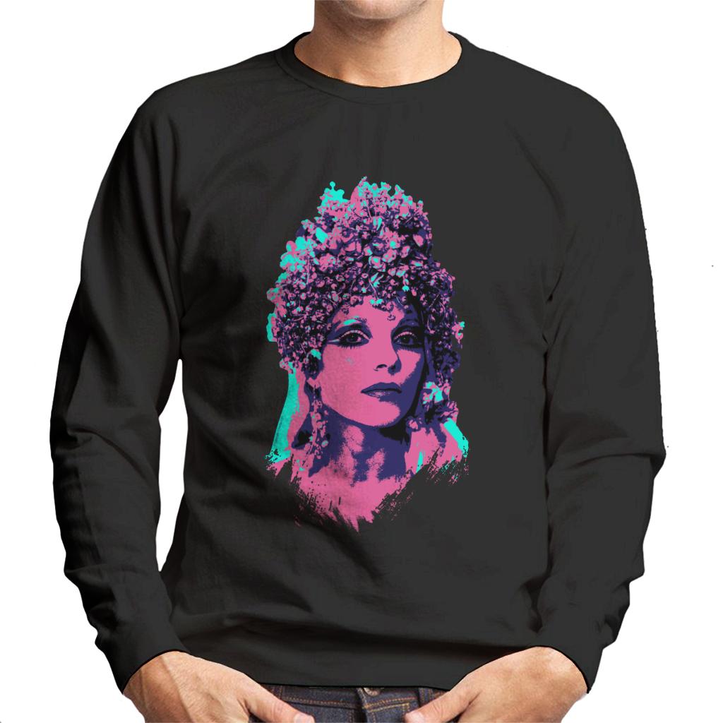 TV Times Joan Collins Space 1999 Pop Art Stylised Men's Sweatshirt-ALL + EVERY