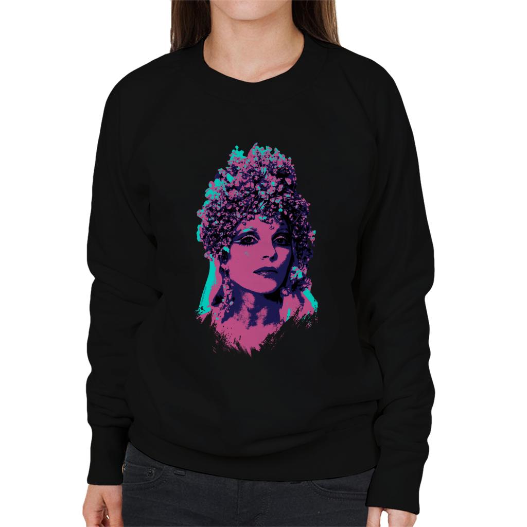 TV Times Joan Collins Space 1999 Pop Art Stylised Women's Sweatshirt-ALL + EVERY