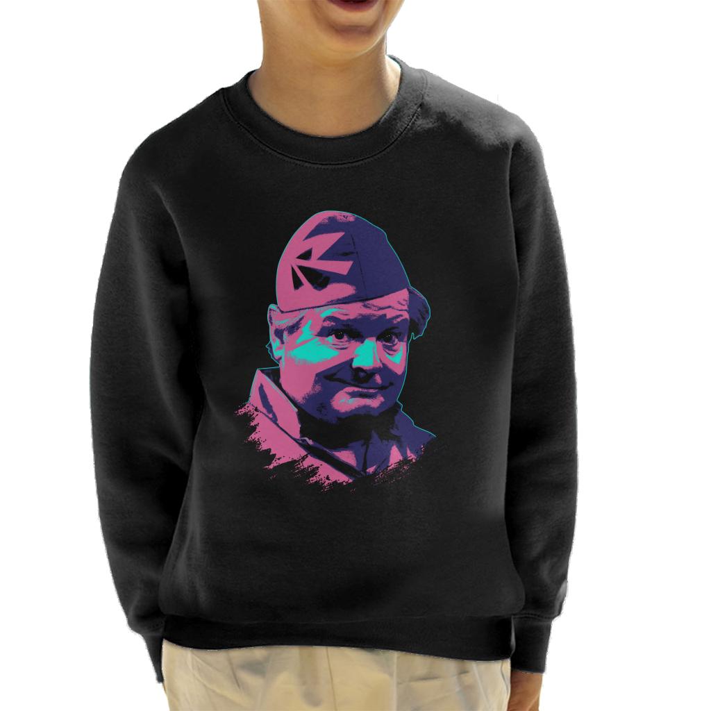 TV Times Benny Hill Home Guard Pop Art Stylised Kids Sweatshirt-ALL + EVERY