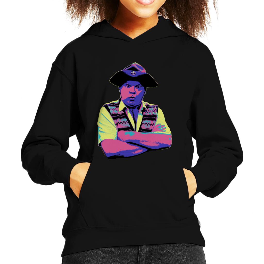 TV Times Benny Hill In Character 1989 Pop Art Stylised Kids Hooded Sweatshirt-ALL + EVERY