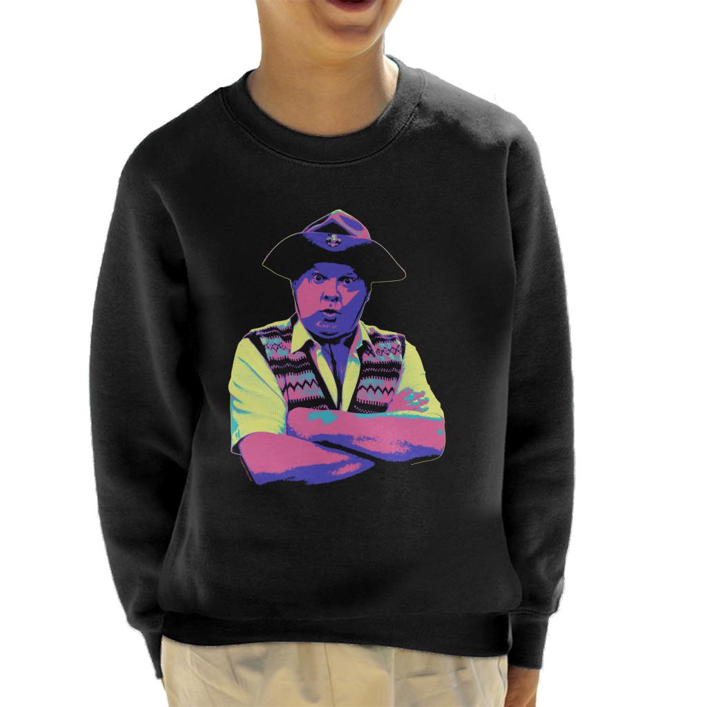 TV Times Benny Hill In Character 1989 Pop Art Stylised Kids Sweatshirt-ALL + EVERY