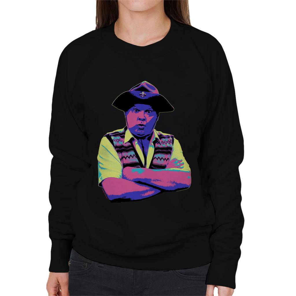 TV Times Benny Hill In Character 1989 Pop Art Stylised Women's Sweatshirt-ALL + EVERY