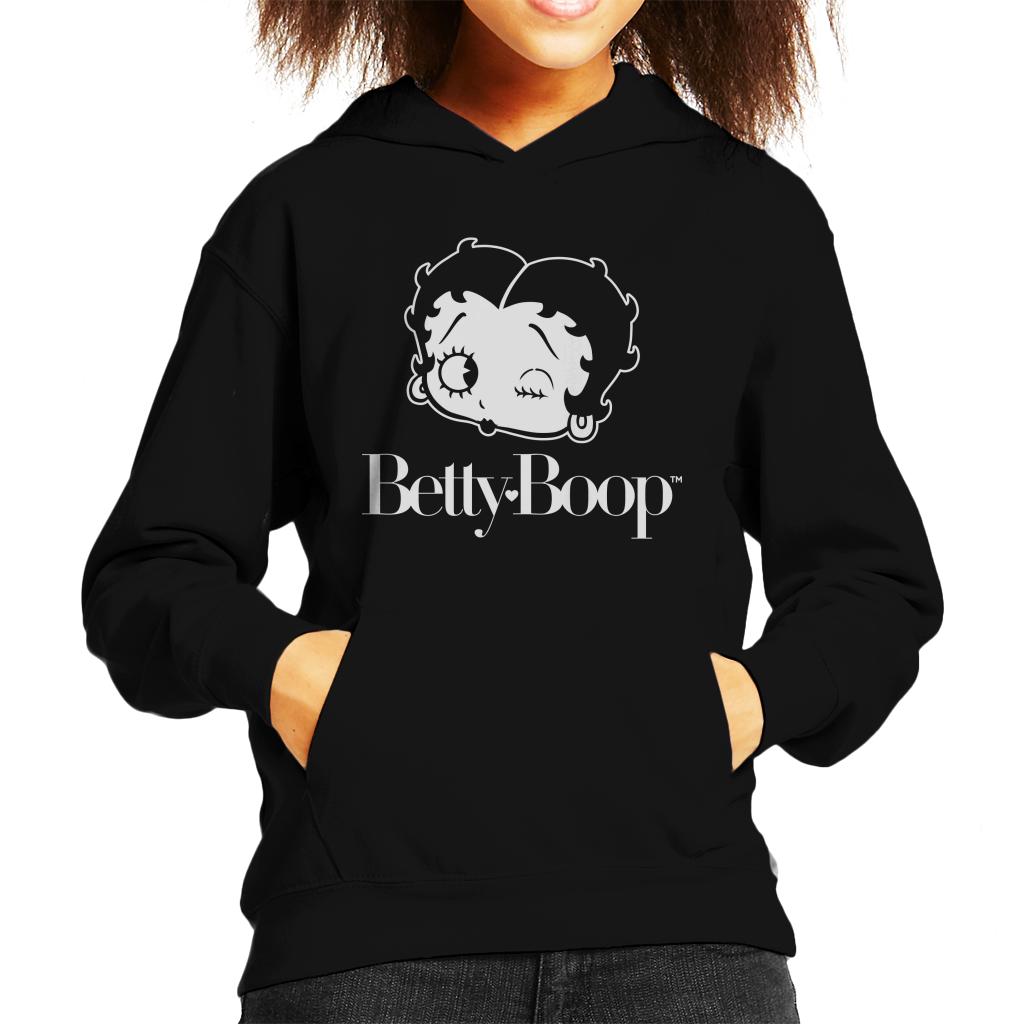 Betty Boop Winks Kid's Hooded Sweatshirt-ALL + EVERY