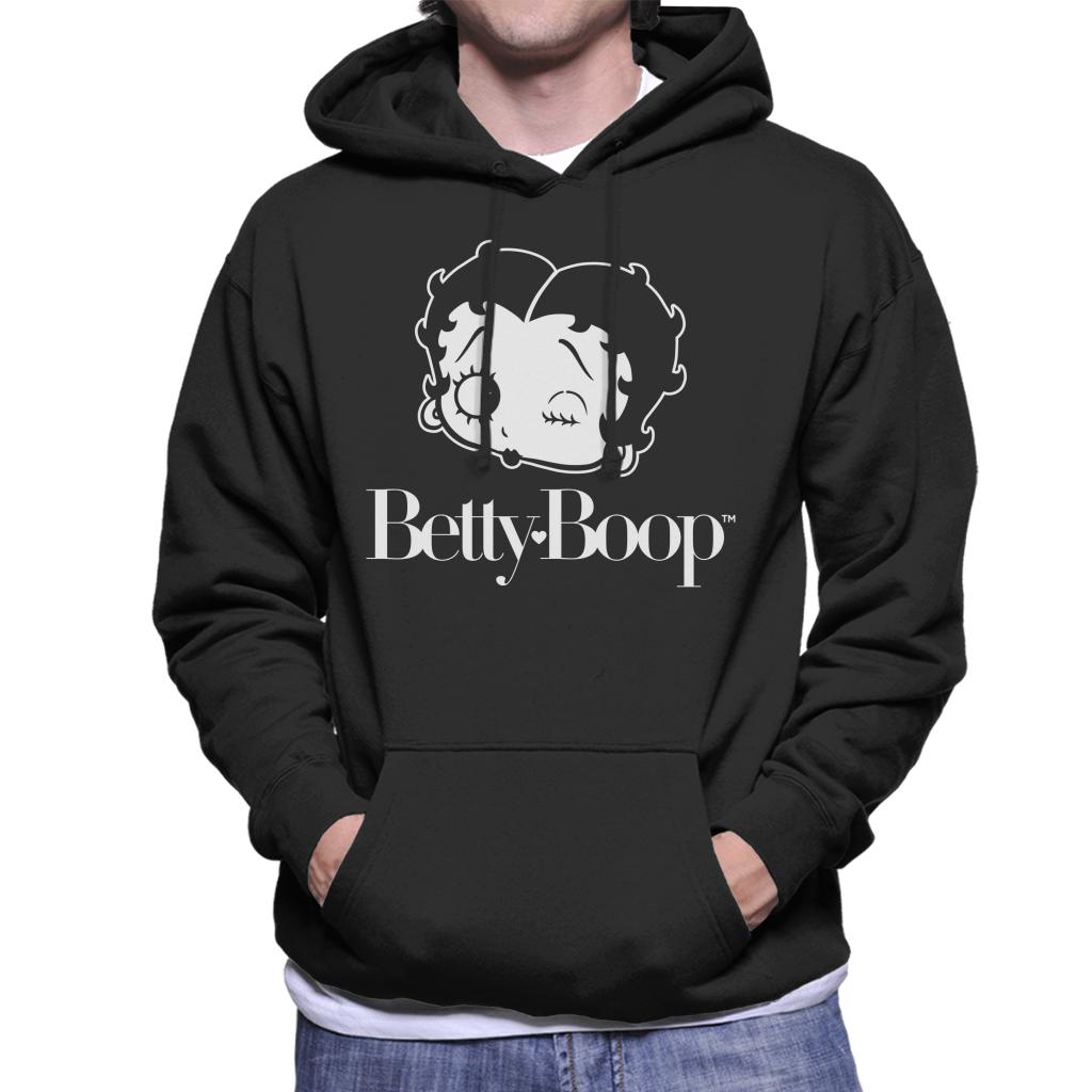 Betty Boop Winks Men's Hooded Sweatshirt-ALL + EVERY