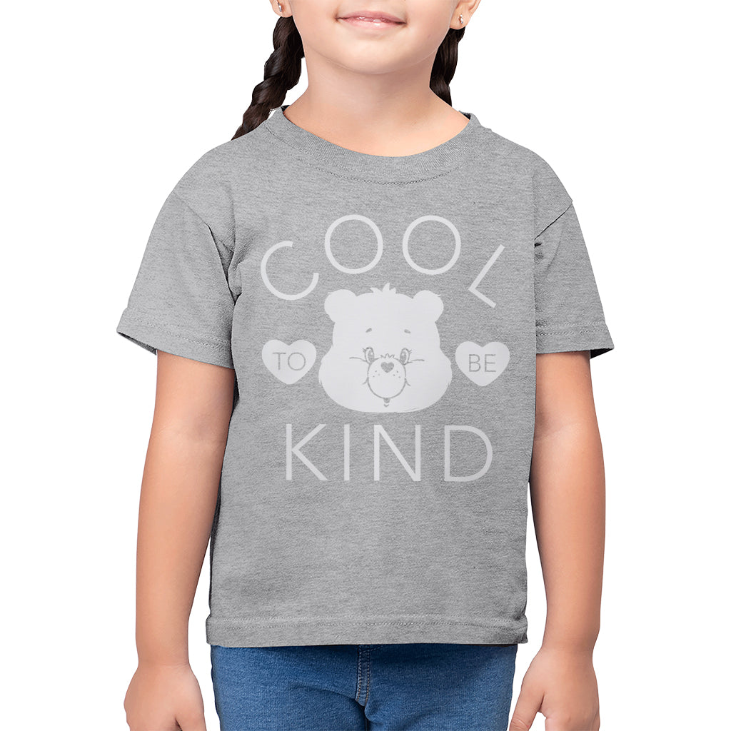 Care Bears Tenderheart Bear Cool To Be Kind White Print Kid's T-Shirt-ALL + EVERY