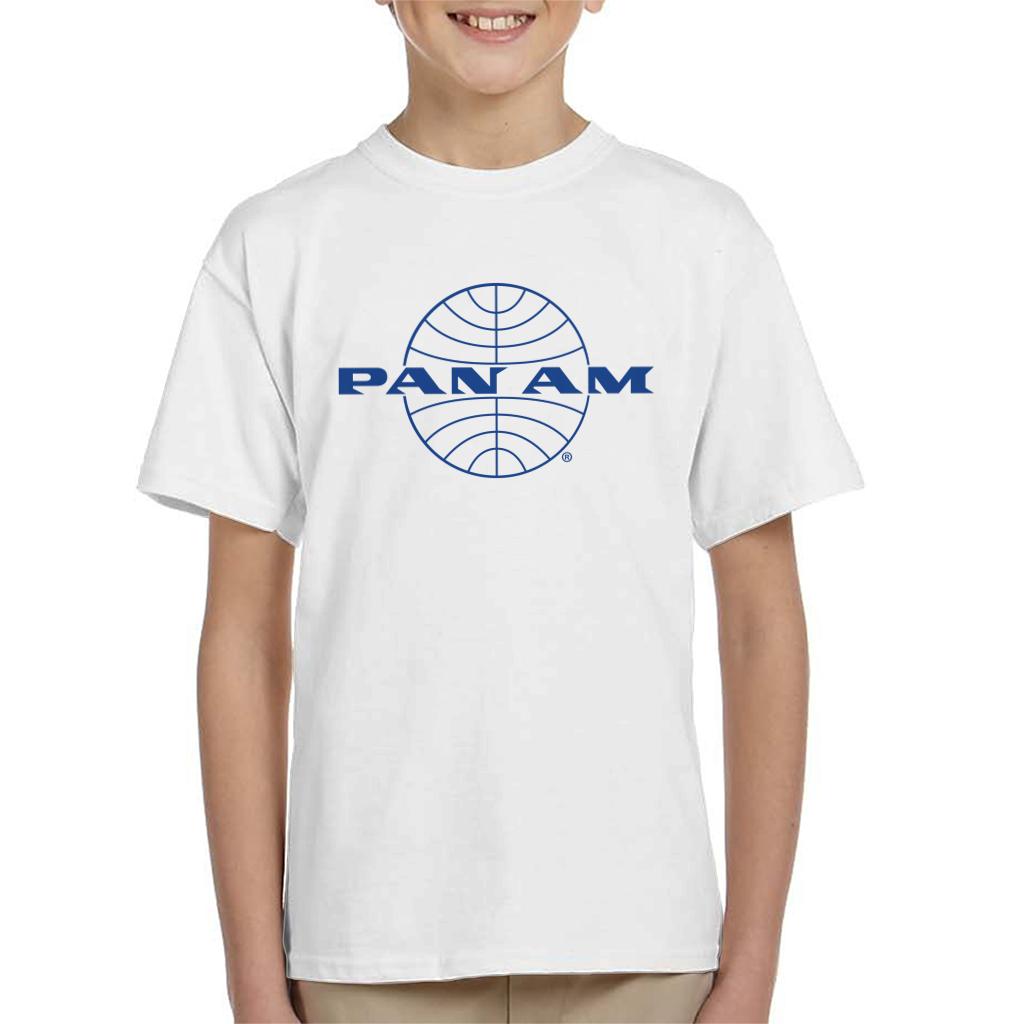 Pan Am Classic Blue Logo Kid's T-Shirt-ALL + EVERY