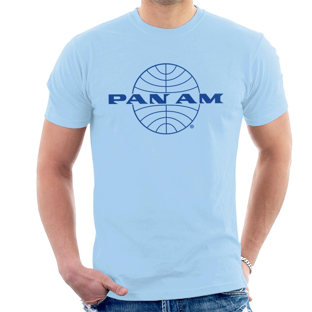 Pan Am Classic Blue Logo Men's T-Shirt-ALL + EVERY