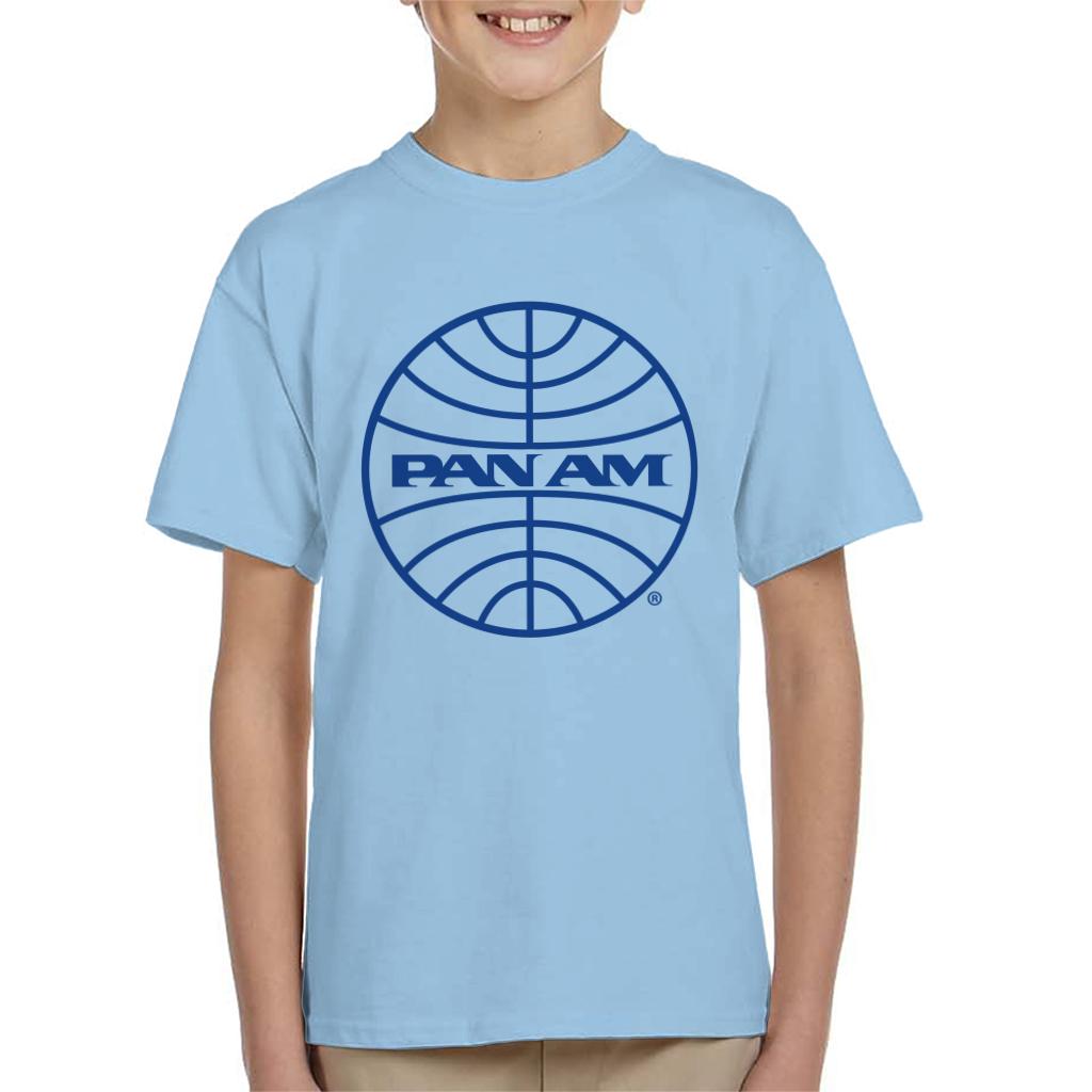 Pan Am Blue Logo Kid's T-Shirt-ALL + EVERY