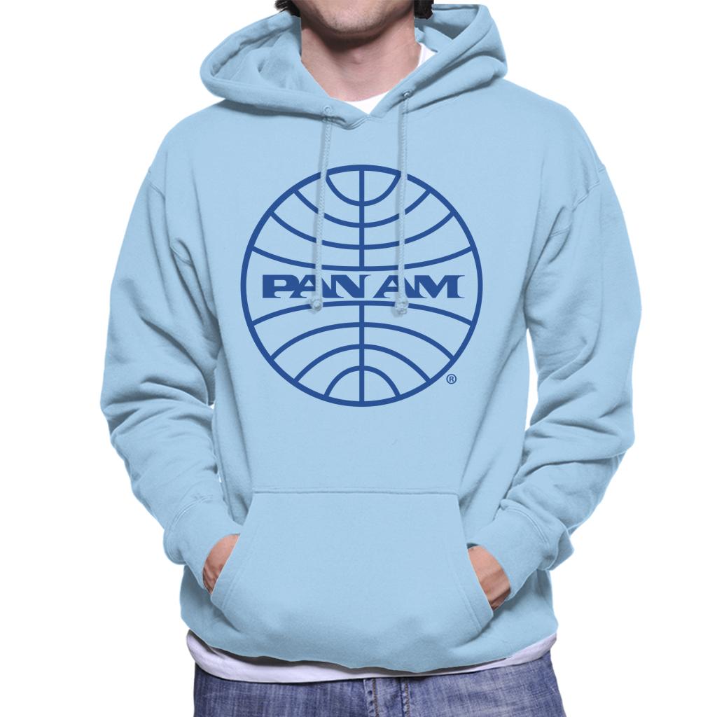 Pan Am Blue Logo Men's Hooded Sweatshirt-ALL + EVERY