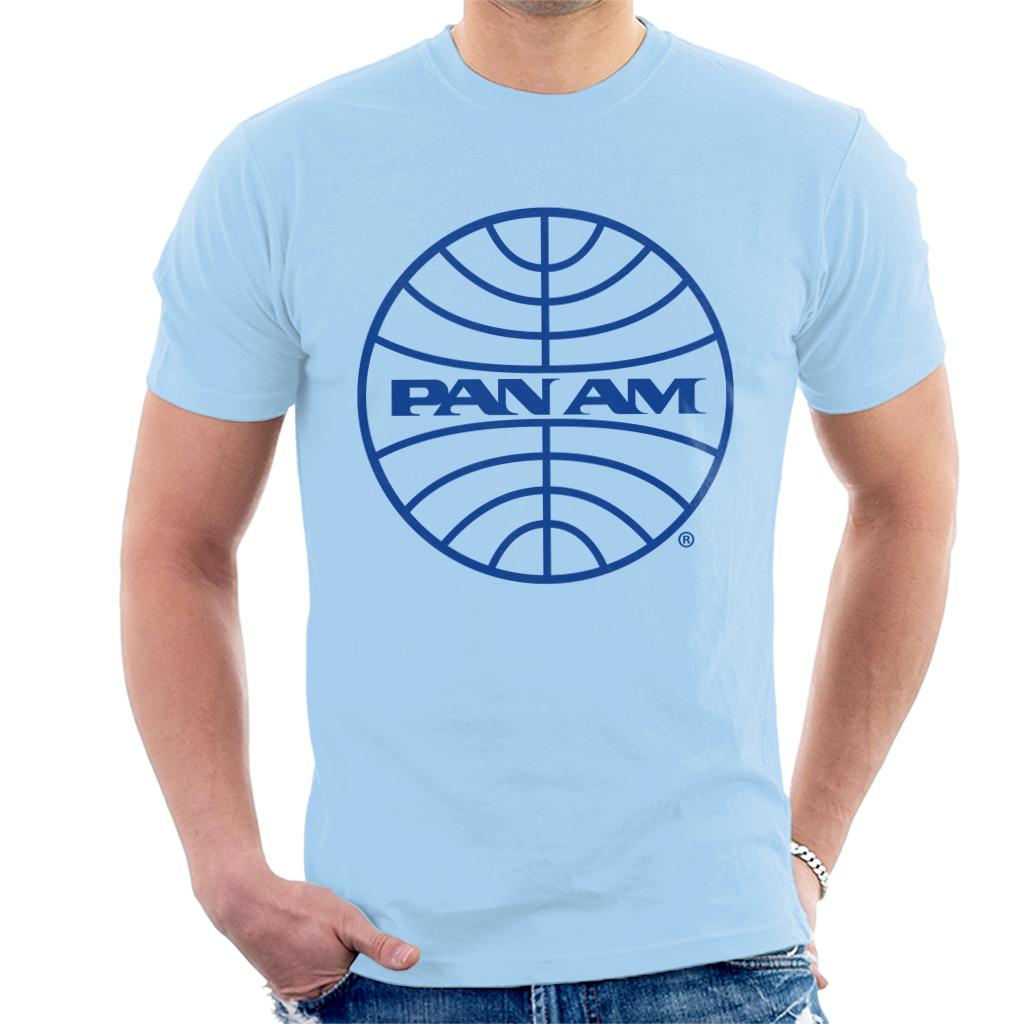 Pan Am Blue Logo Men's T-Shirt-ALL + EVERY