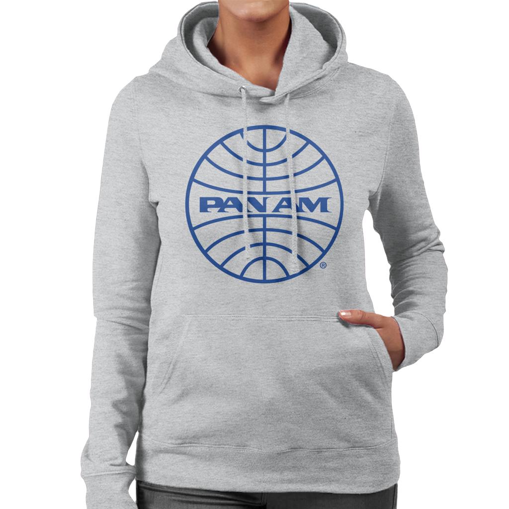 Pan Am Blue Logo Women's Hooded Sweatshirt-ALL + EVERY