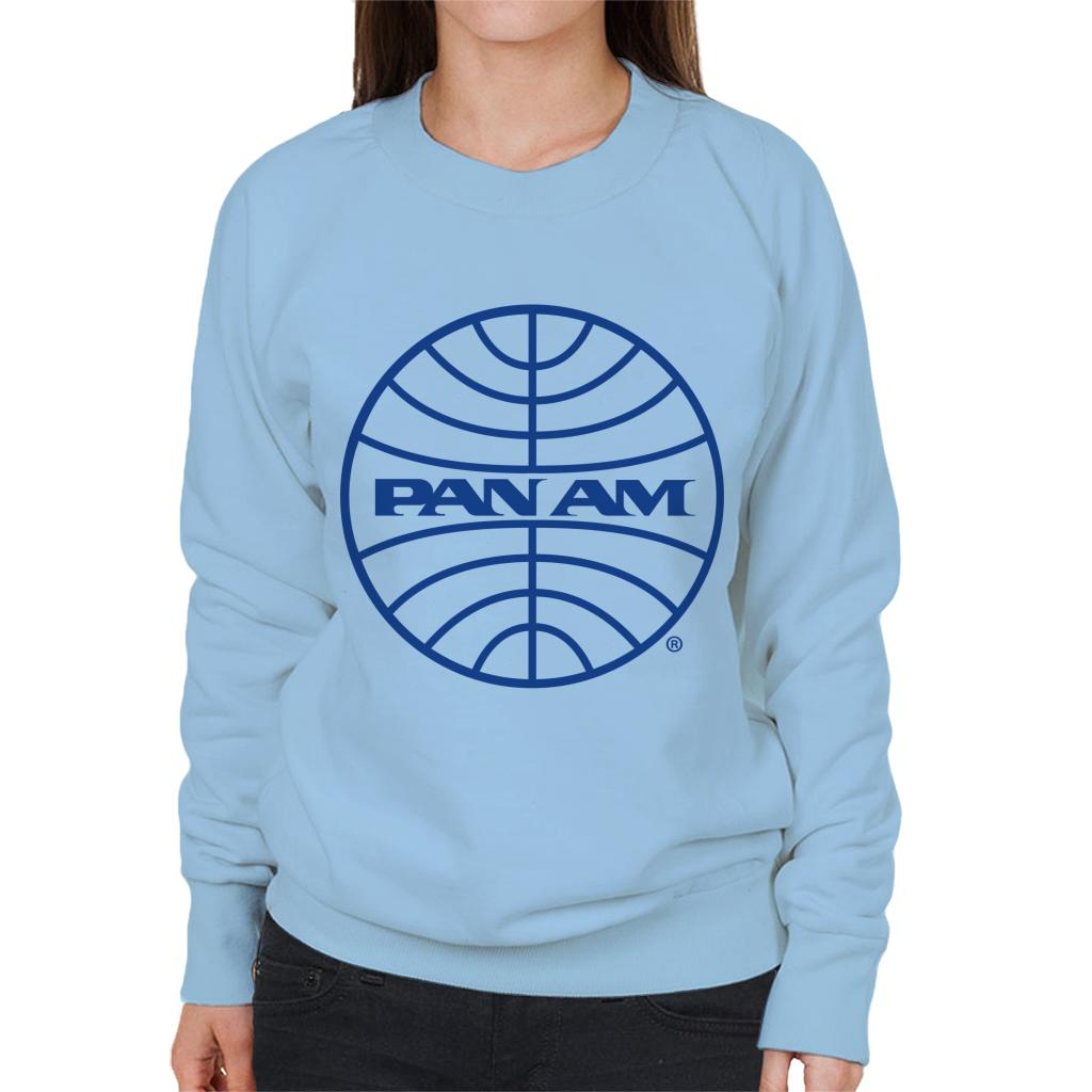 Pan Am Blue Logo Women's Sweatshirt-ALL + EVERY