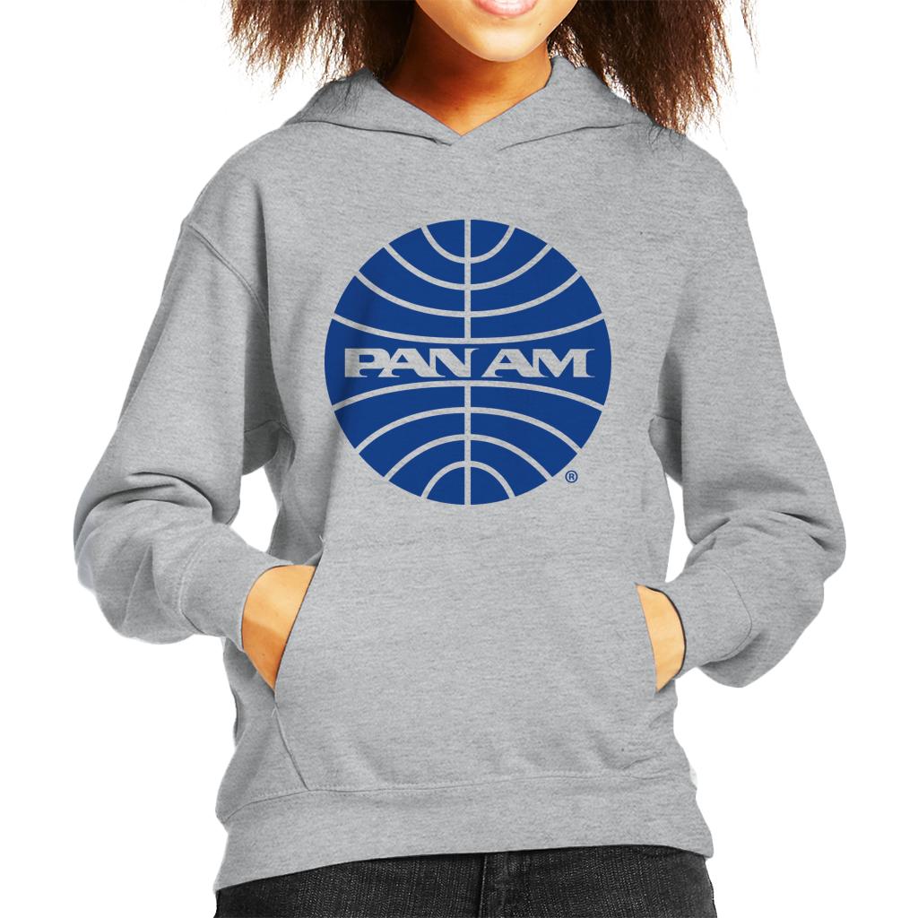 Pan Am Blue Outline Logo Kid's Hooded Sweatshirt-ALL + EVERY