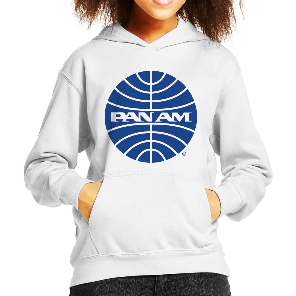 Pan Am Blue Outline Logo Kid's Hooded Sweatshirt-ALL + EVERY