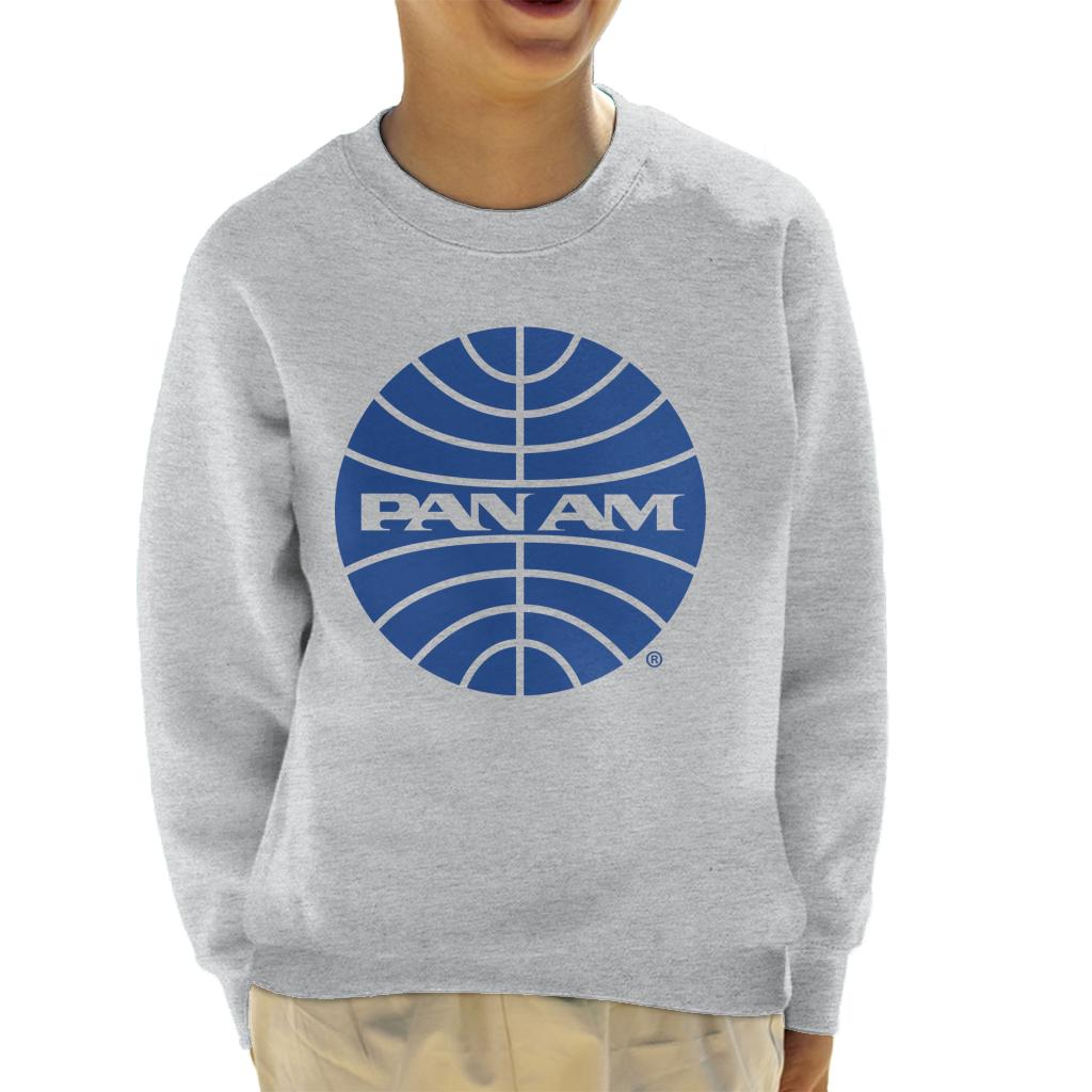 Pan Am Blue Outline Logo Kid's Sweatshirt-ALL + EVERY