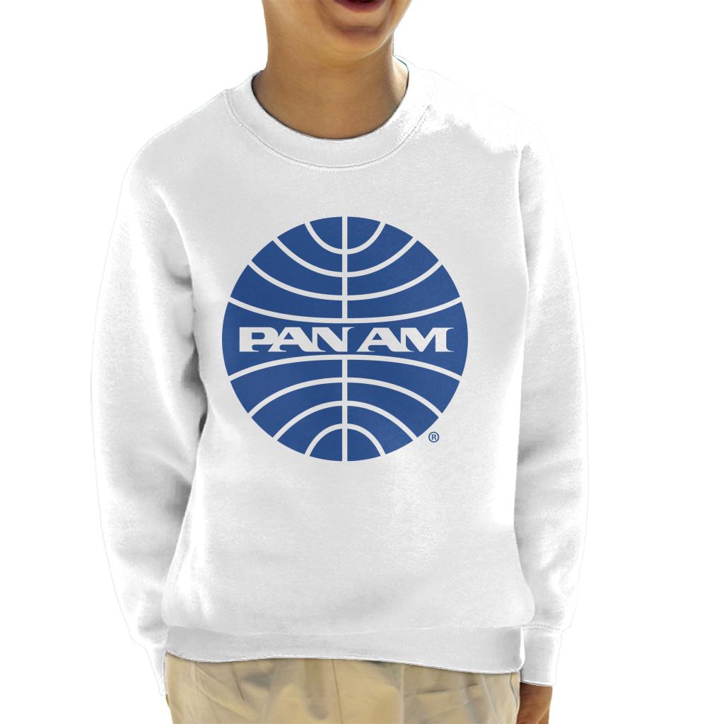 Pan Am Blue Outline Logo Kid's Sweatshirt-ALL + EVERY