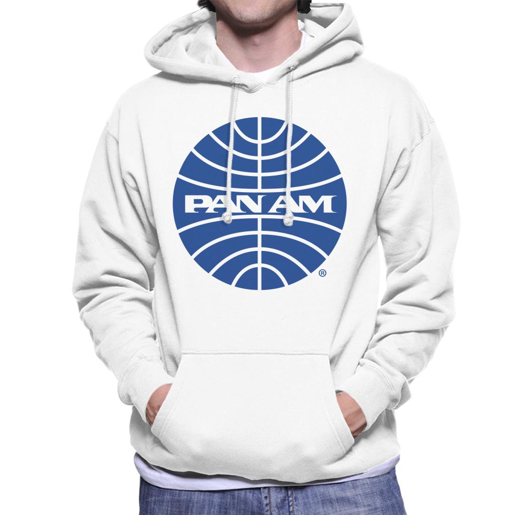 Pan Am Blue Outline Logo Men's Hooded Sweatshirt-ALL + EVERY