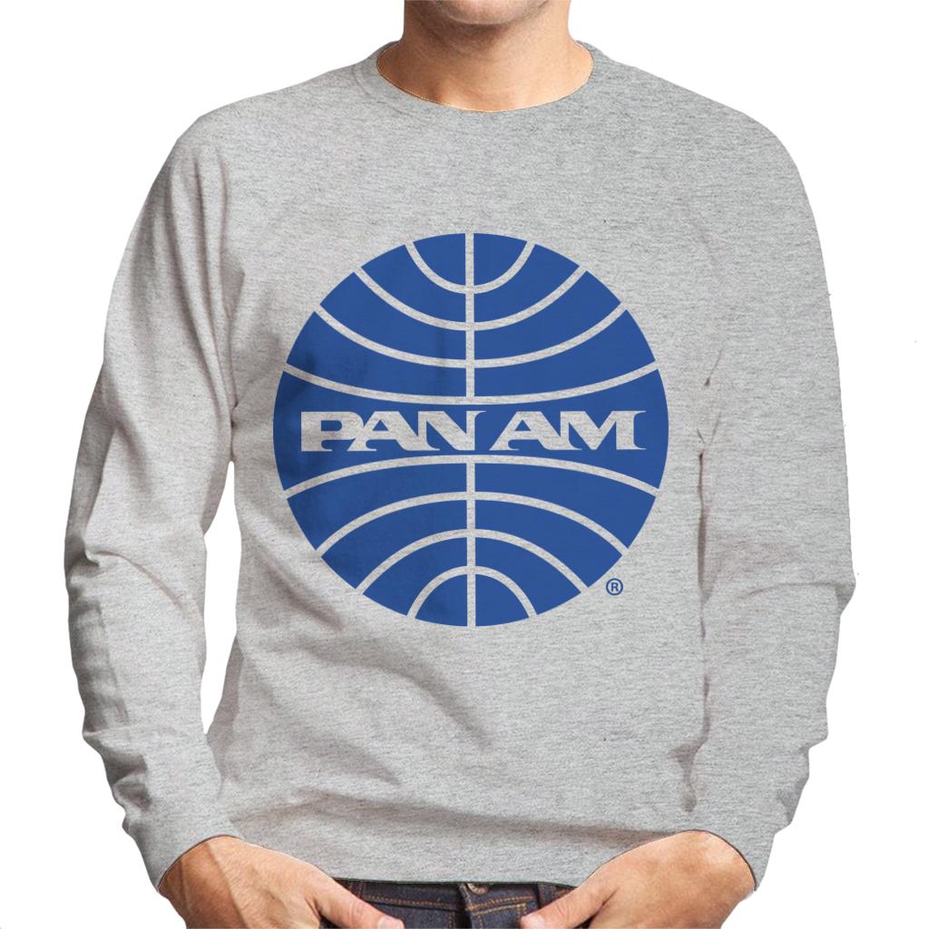 Pan Am Blue Outline Logo Men's Sweatshirt-ALL + EVERY